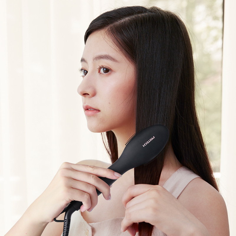Xiaomi Pritech spazzola per raddrizzare i capelli lisci con regolazione della temperatura portatile ZF1 bigodino donna ferro raddrizzamento piatto