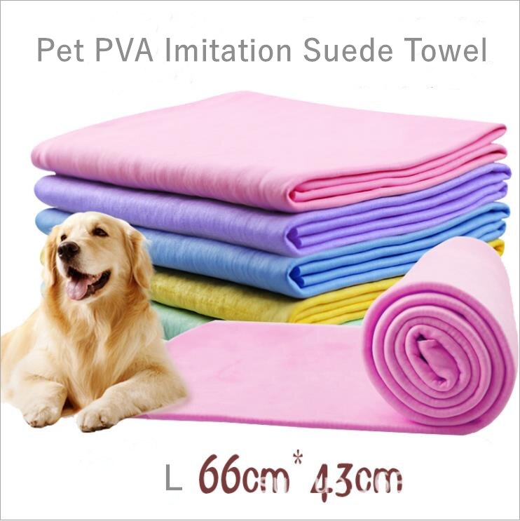 Toalla de ante de imitación para mascotas, toallitas de PVA de gran absorción de agua, suaves y limpias, para pelo mágico y seco, multifunción, para coche