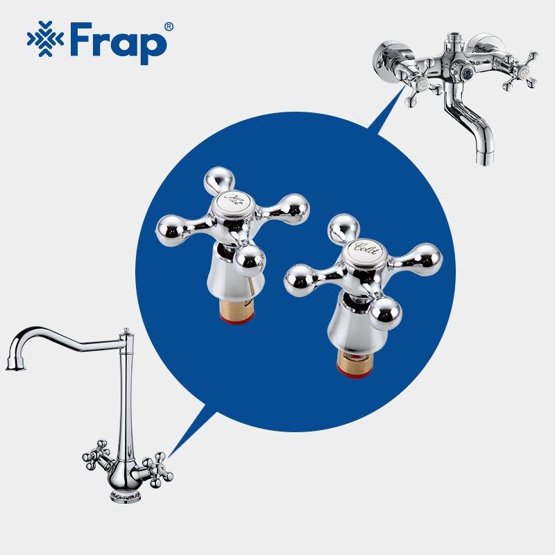 Frap Cross handvat voor kitchen sink water kraan mixer accessoires badkamer wastafel kraan handvat badkamer kraan accessoires F0008