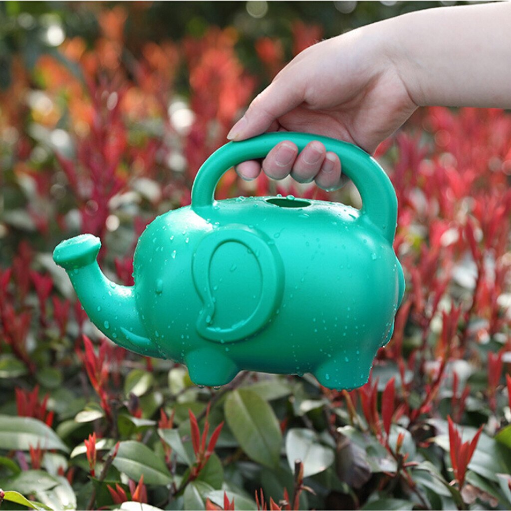 Dessin animé éléphant forme arrosoir Pot maison jardin fleurs plantes arrosage outil plantes succulentes en Pot jardinage bouteille d'eau # TD