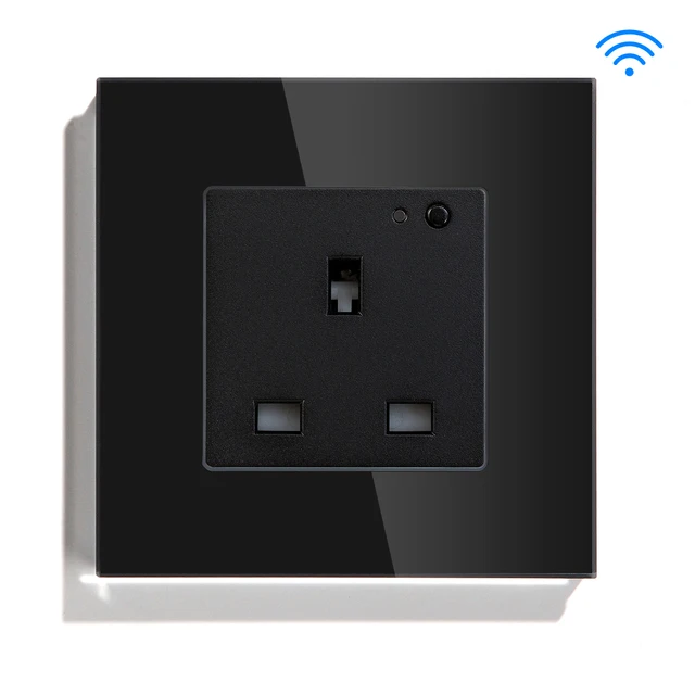 WiFi Smart Wall Sockets UK Electric Plug Mounted Outlets 13A App Remote Voice Control Timer by Tuya Smartlife Alexa Google Home: Type 12