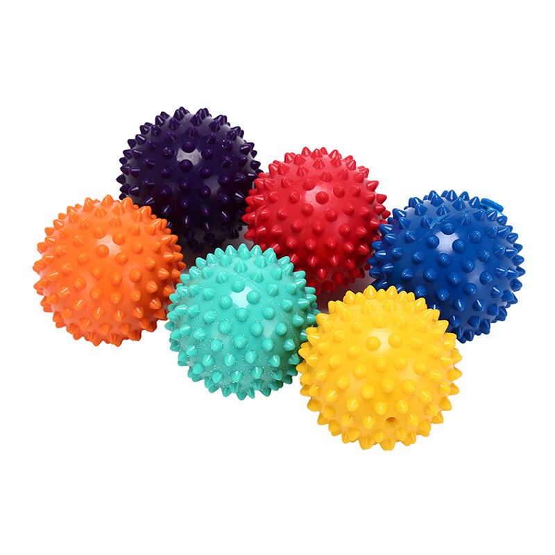 7/7.5/9cm fods spidse massagebold triggerpunkt sport fitness hånd fod smertelindring muskel afslapningsapparat unisex randomcolor