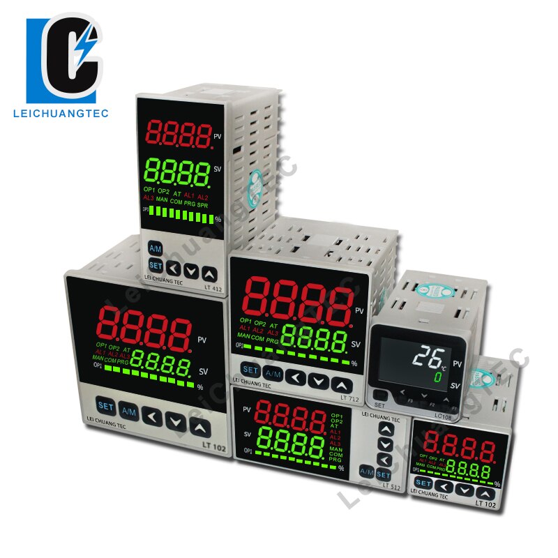 Tc/rtd kej  pt100 multi input led display pid temperatuurregelaar 48 x 96mm,  ssr relais 4-20ma 0-10v uitgangen