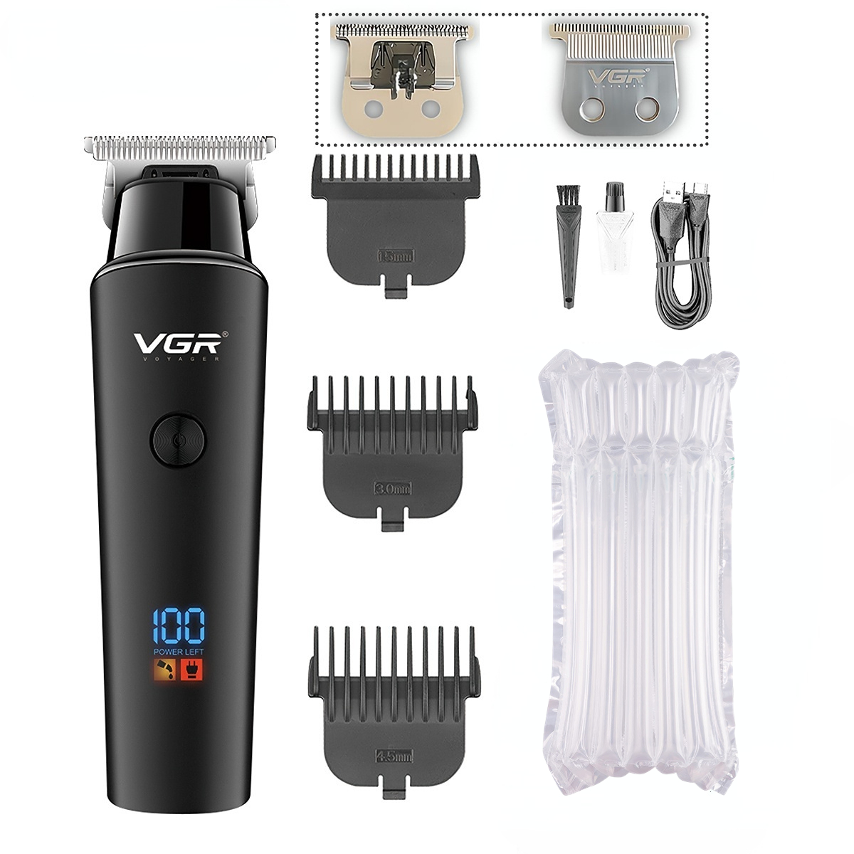 VGR Hair Cutting Machine Electric Hair Clipper Hair Trimmer Haircut Machine Cordless Barber Trimmer for Men V-937: Pink