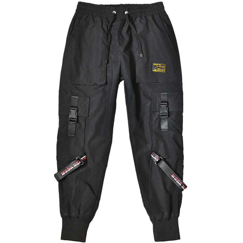 Pantalon mince pour homme, jogging, taille xxl, 3xl, couleur noire, Hip hop, , printemps été