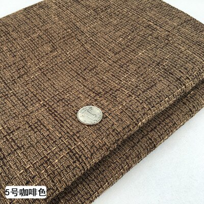 Breed 58 "Dikke Solid Plain Grof Imitatie Katoen Linnen Hessische Auto Bekleding Sofa Kussen Kussen Fabirc: Coffee