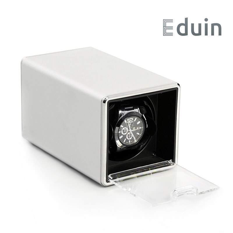 Automatic Watch Winder Box For Mechanical Watches Brand Single Watch Rotator Box Luxury Transparent Case Clock Winder