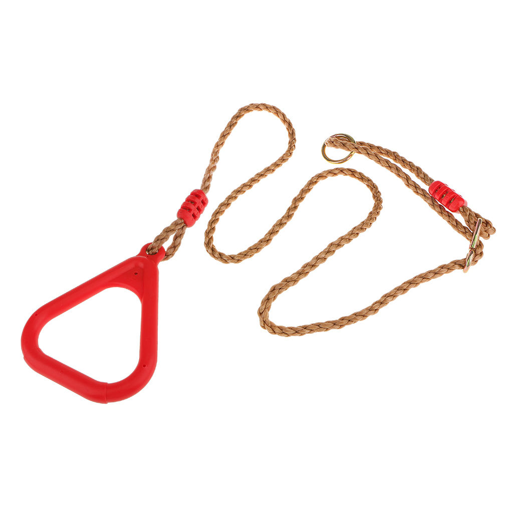 Triangle Plastic Strength Training Rings with Straps Buckles Home Gym Fitness Tool 4 Colors Available