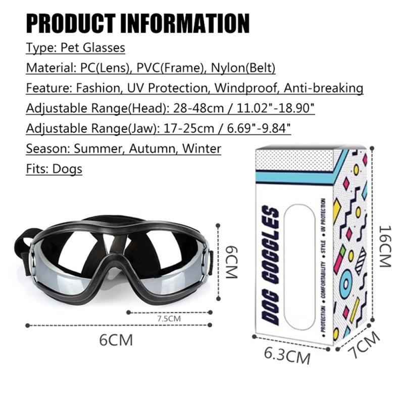 Haustier Hund Sonnenbrille UV Schutz Winddicht Anti-brechen Brille Haustier Auge Tragen Hund Schwimmen skaten Gläser Mithelfer