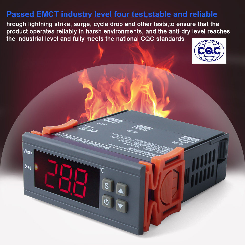 MH1210W Digitale Temperatuur Controller AC90-250V 10A 220V Thermostaat Regulator Met Sensor -50 ~ 110C Verwarming Koeling Controle