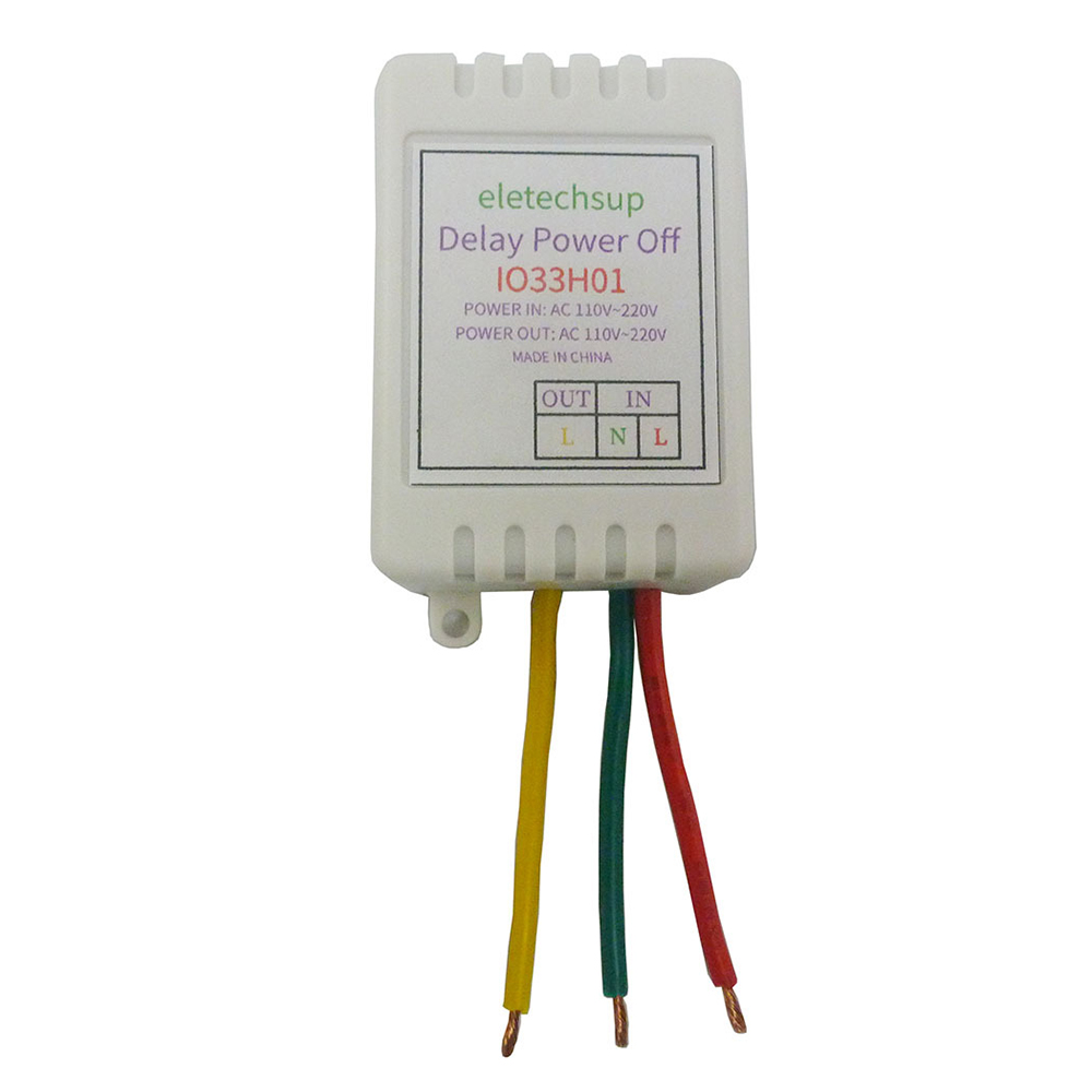 AC100V ~ 220V Timer di ritardo interruttore di temporizzazione relè Timer regolabile ritardo spegnimento modulo relè di temporizzazione interruttore orario: Bundle1