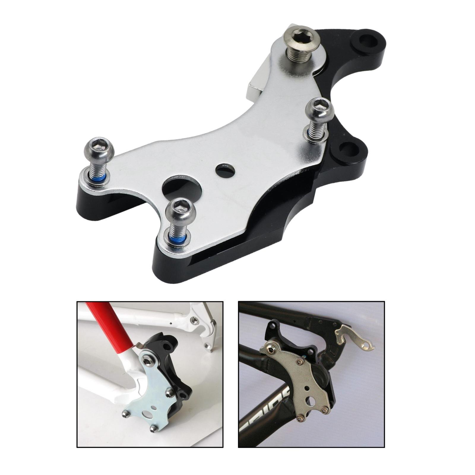 Adaptador de freno de disco de bicicleta, pinza de bicicleta de carretera resistente, soporte de asiento de reajuste de aleación