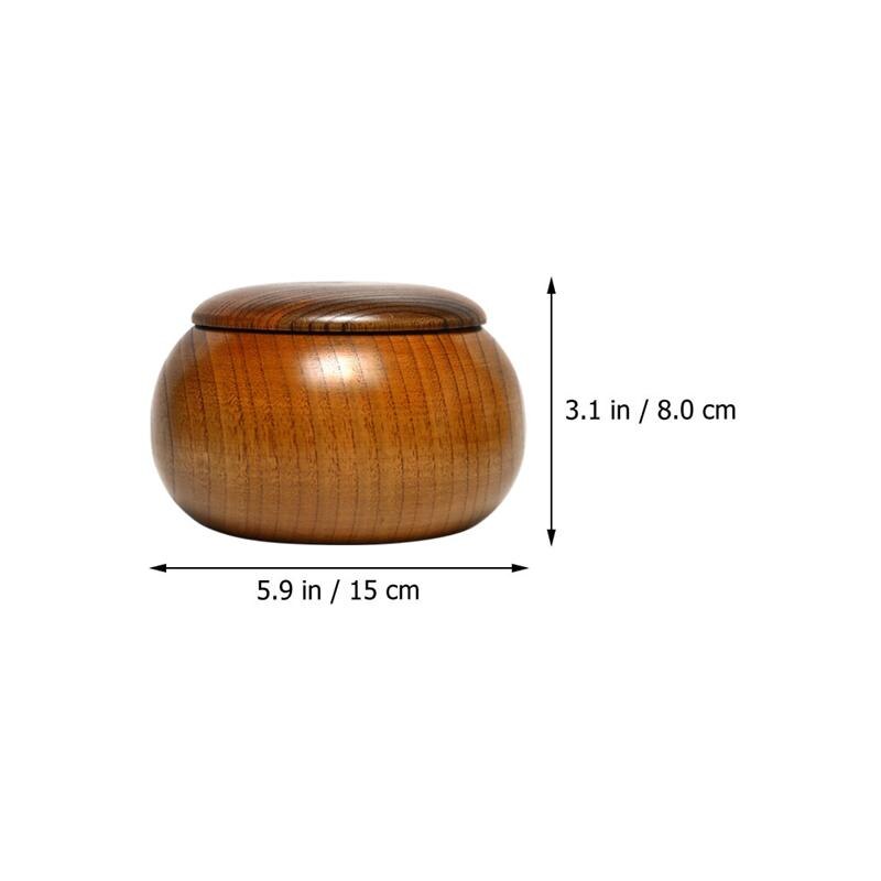 1pc Jujube Holz Gehen Schach Spiel Steine Lagerung Können Weiqi Stücke Gehen Schüssel Kasten Panzer Krug Für Spielhaus Hause