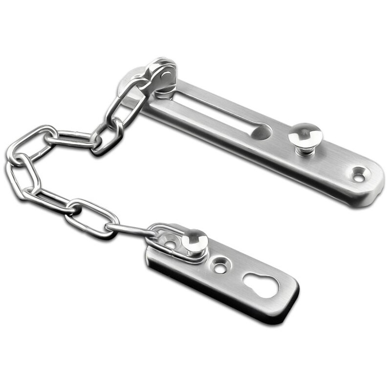 Stainless Steel Anti-theft Door Chain Hotel Home Anti-theft Push-pull Door Chain Anti-theft Door Chain Door Bolt Lock