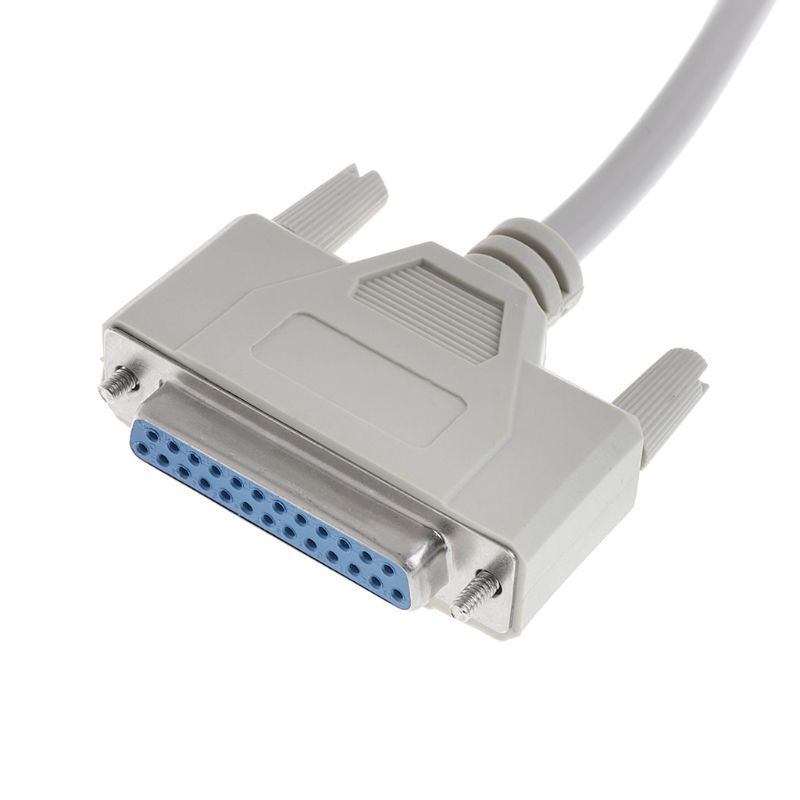 Printer Cable DB25 Male to Female 25 Pin Extension Line Parallel Port Computer 1.5m