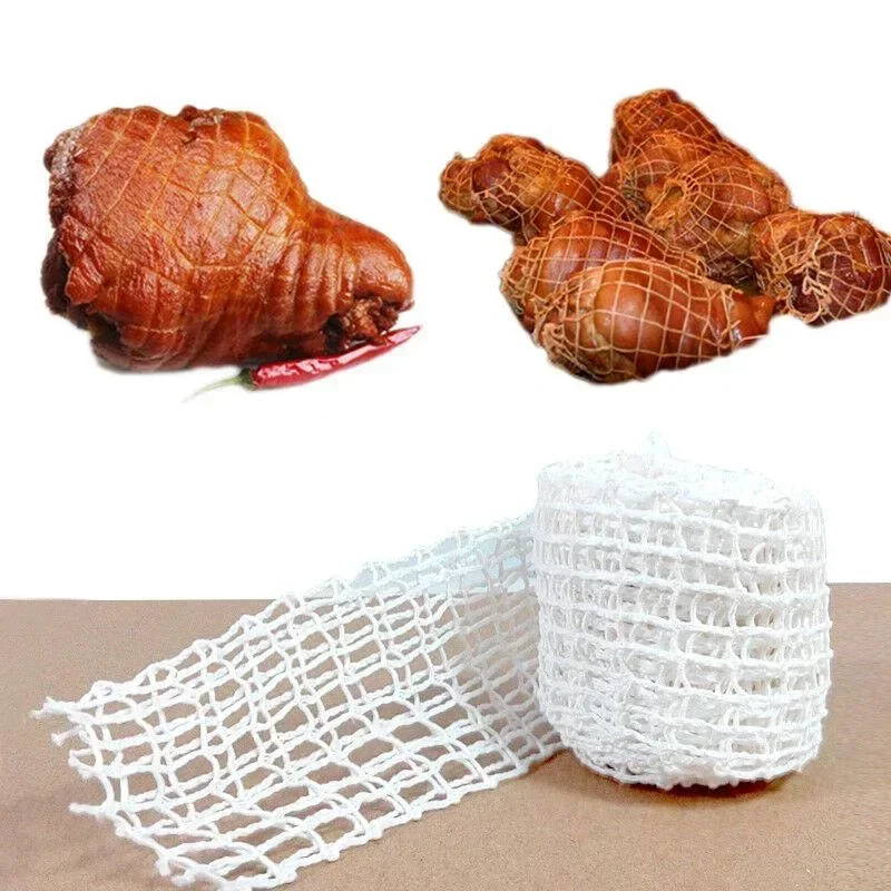 Rouleau de filets à viande en coton, chaussettes à jambon, filet de porc, corde de boucher fixe antidérapante, Sauce de cuisine parfumée, filet d'emballage de viande en maille domestique
