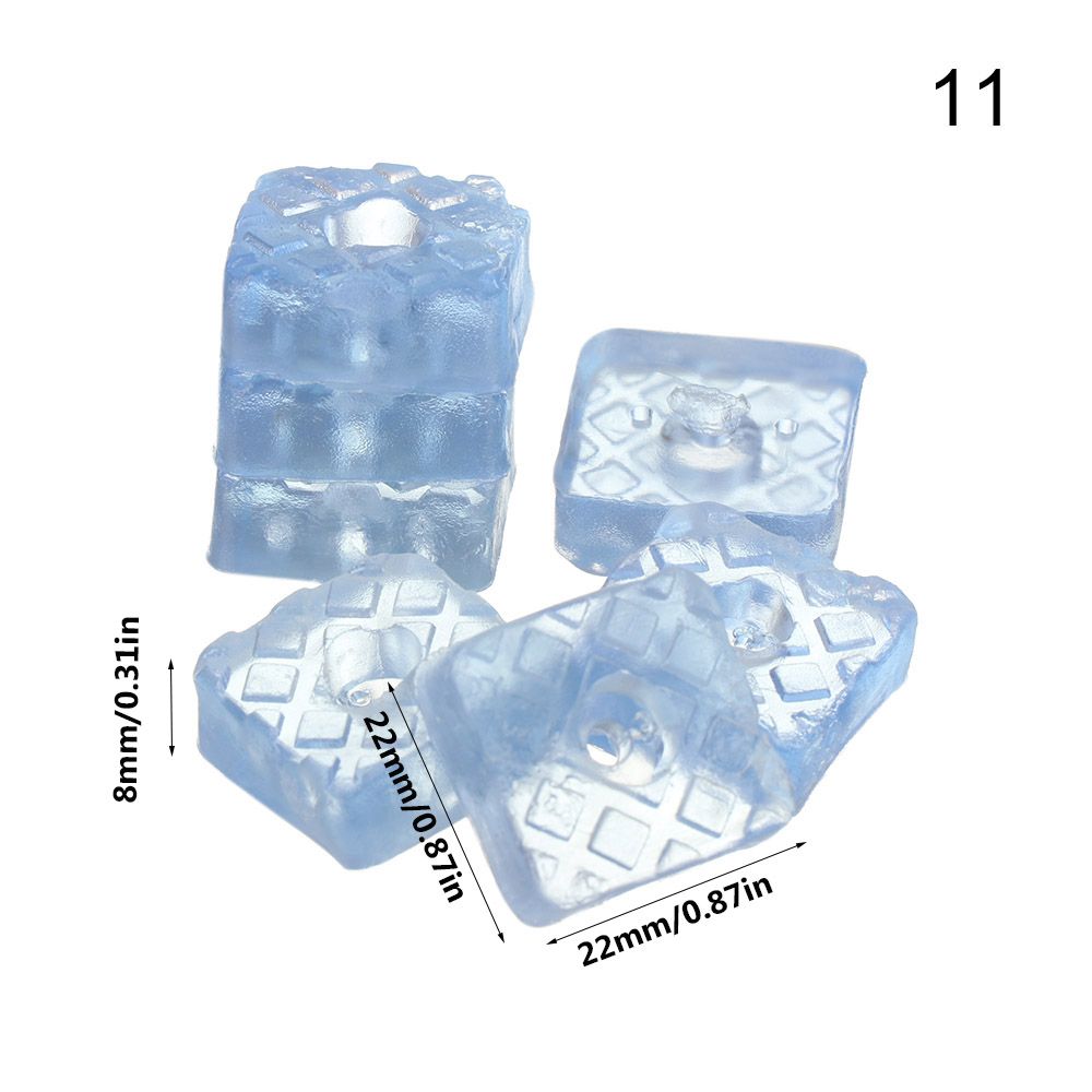 10pcs Clear Soft Furniture Chair Table Feet Leg Bottom Non-slip Anti-skid Glides Wooden Floor Protector Non-noise Screw on Pad: Rubber Wood