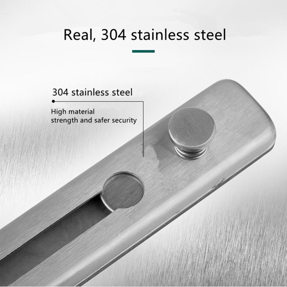 Anti-theft chain door chain thickening door buckle free punching 304 stainless steel safety chain door bolt anti-theft chain