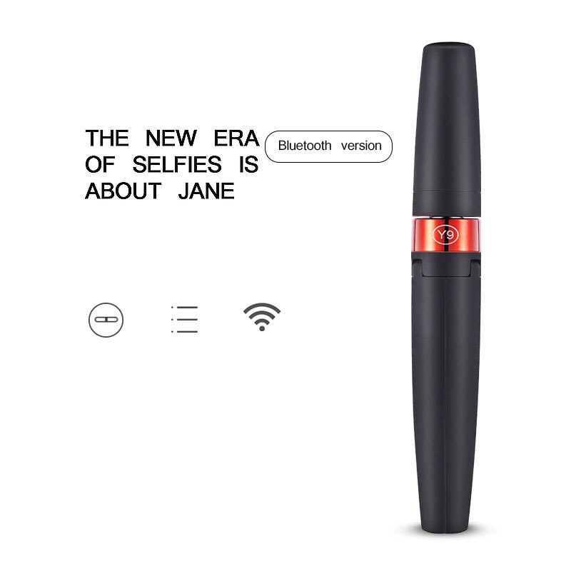 Portátil inalámbrico Bluetooth Selfie Stick Monopod portátil plegable trípode con mando a distancia Bluetooth USB de carga de SelfieStick