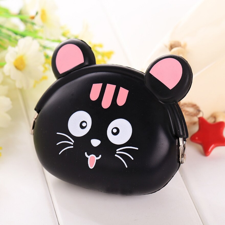 Girls Mini Silicone Coin Purse Animals Small Change Wallet Purse Women Key Wallet Coin Bag For Children Kids # F: Color 13