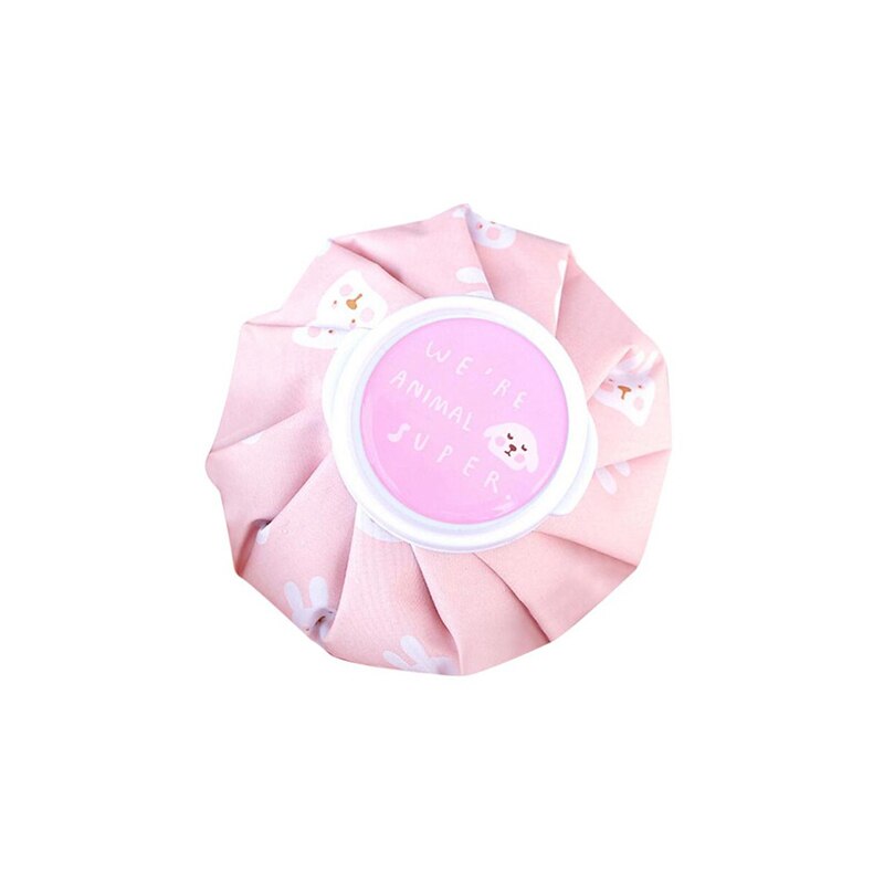 Bolsa de hielo paquete de hielo bolsa de fisioterapia deportes fiebre refrigeración bolsa frio uso repetido Paquete de paño botella de agua: Rosa