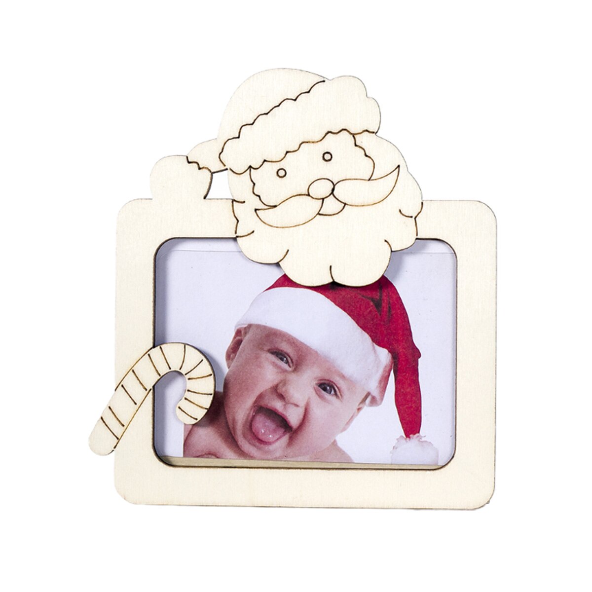 Tre jule fotoramme mini moderne bildeskjerm holder borddekorasjon til hjemmekontor: D