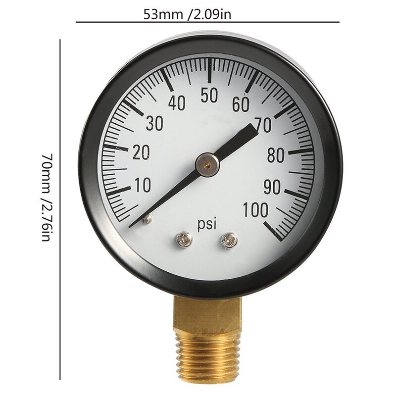 Simmons 1305 0-100 Psi 1/4 inch Well Pump Water Pressure Gauge Ts50-100Psi