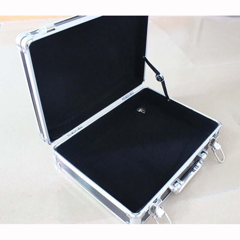 Aluminium værktøjskuffert kuffert værktøjskasse filkasse slagfast sikkerhedsetui udstyr kamerahus med forskåret skumfri