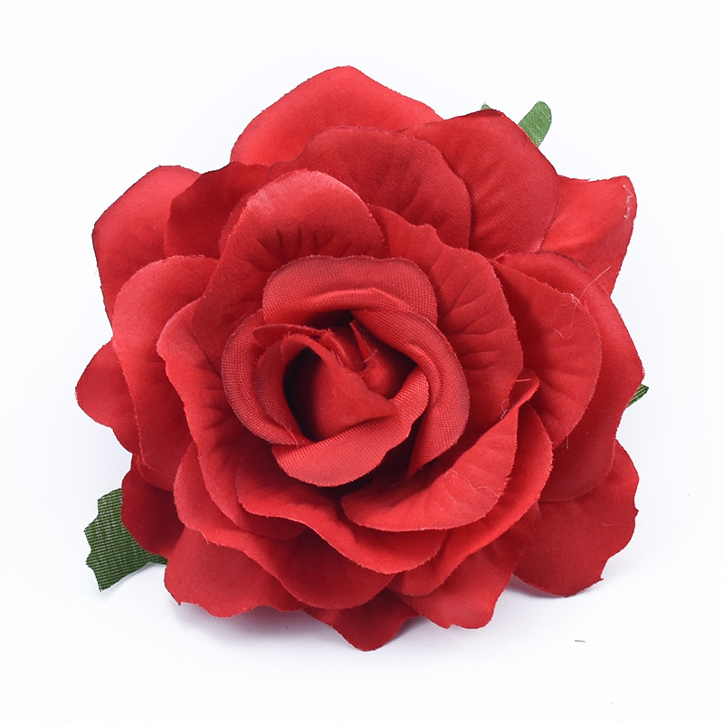 100pcs Artificial Flower Silk Rose Head Wedding bridal bouquet Brooch Wreaths Christmas Home garden Diy Decoration