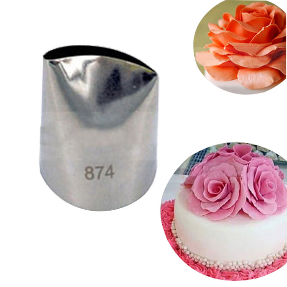 #874 Grote Icing Nozzle Tip Sugarcraft Cake Bakken Bakvormen Decoreren Gereedschappen Bakvormen