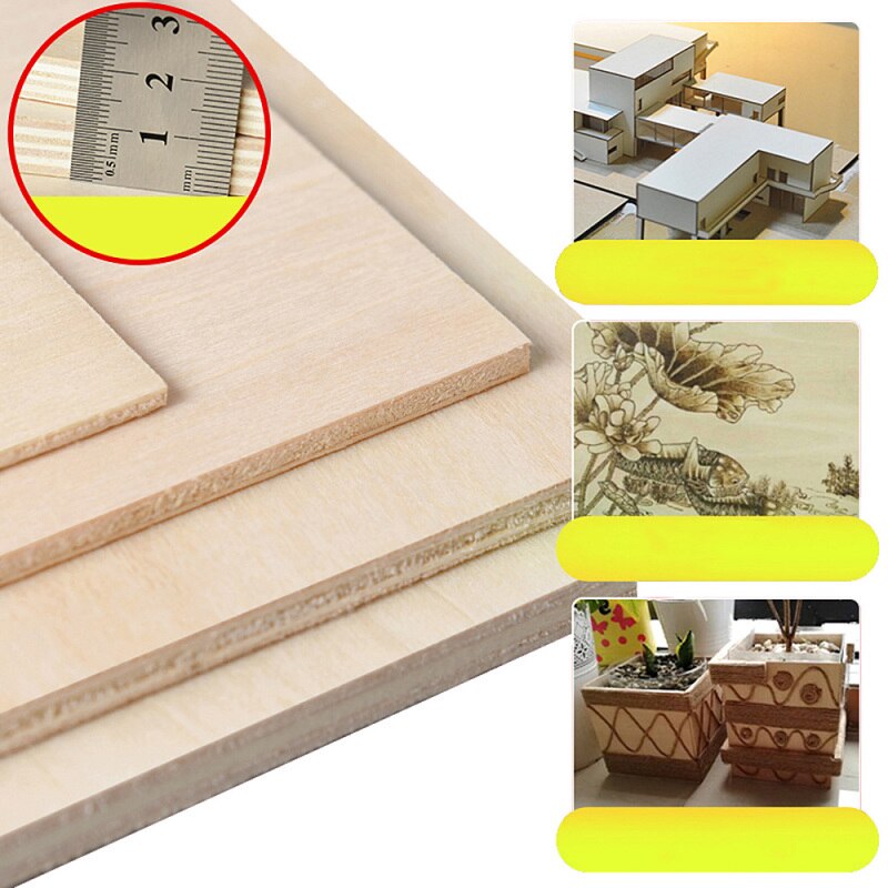 Multi Size Aviation Model Layer Board Plywood Plank DIY Hand Craft Heat Transfer Wooden Modeling Materials