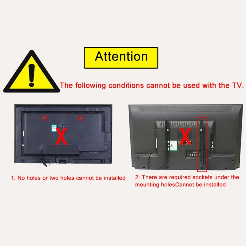 TV Stand Base Universal Stable Multi Hole Adjustable Durable Home Mount With Screws Black Triangle Steel Easy Install Table Top