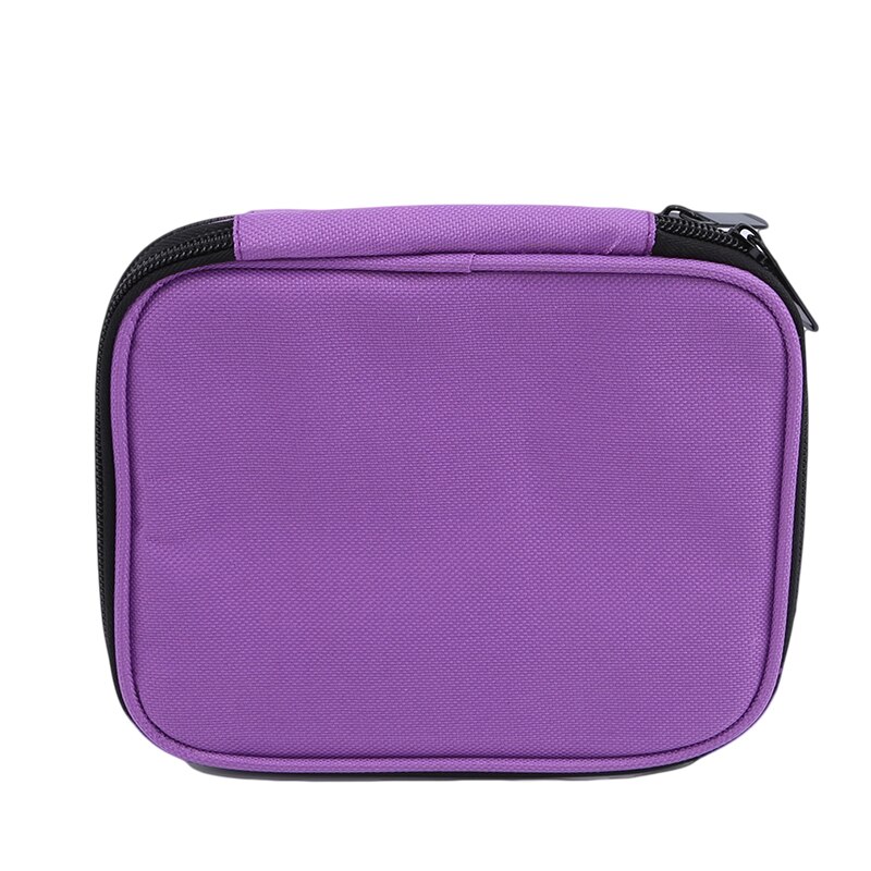 Crochet Hook Case Organizer Zipper Bag Web Pockets Various Crochet Needles Knitting Accessories Storage Tool Embroidery Tool Bag: purple
