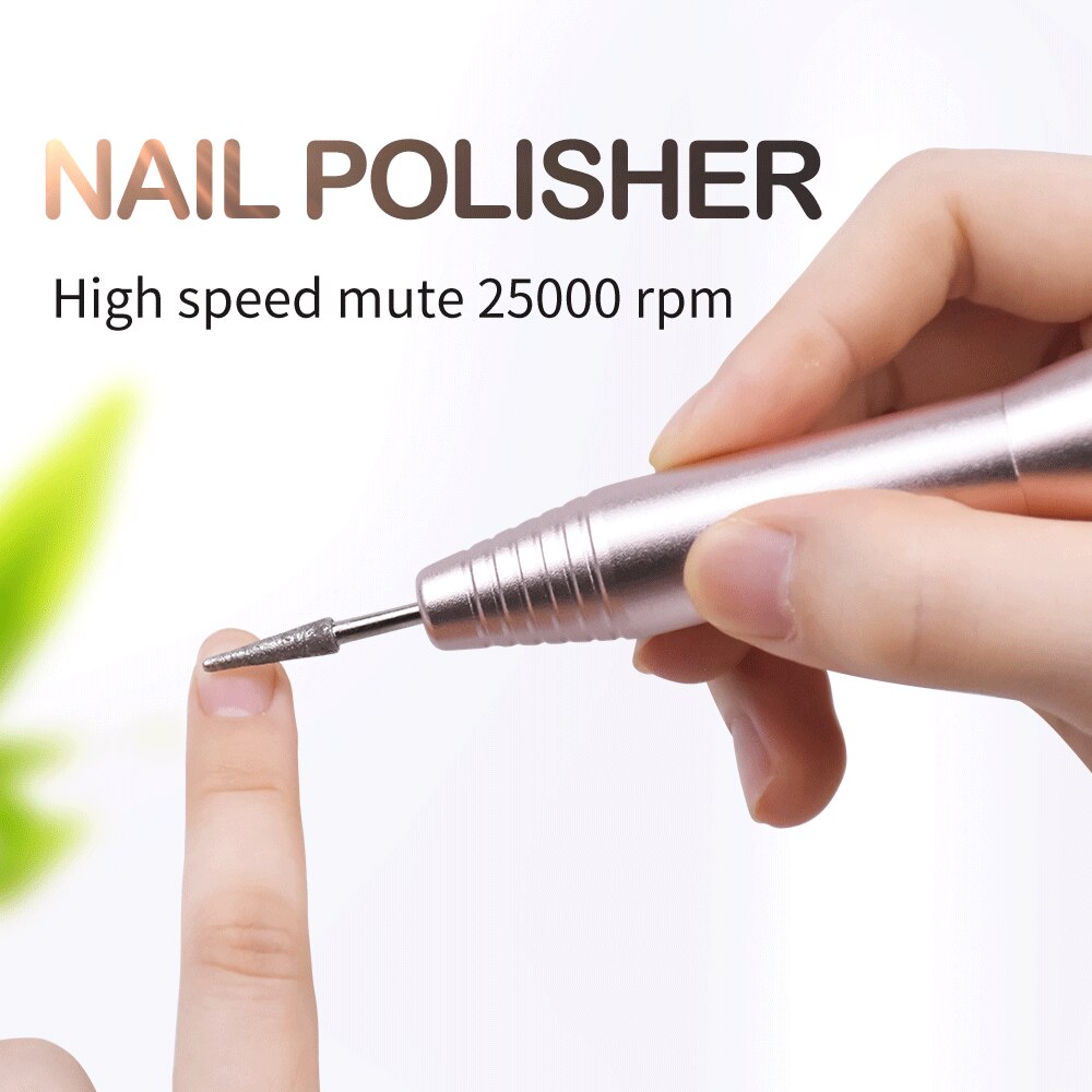 25000 rpm mini negleboremaskine elektrisk manicure negleudstyr elektrisk neglefil pedicure fil til pro manicure