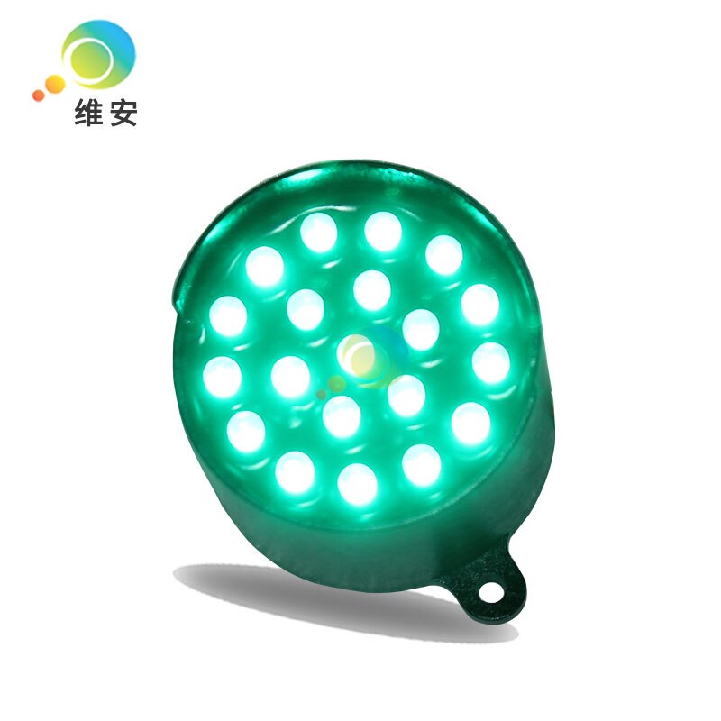 Módulo de luz de señal de tráfico para , pixel cluster LED verde de 52mm, DC12V: DC24V