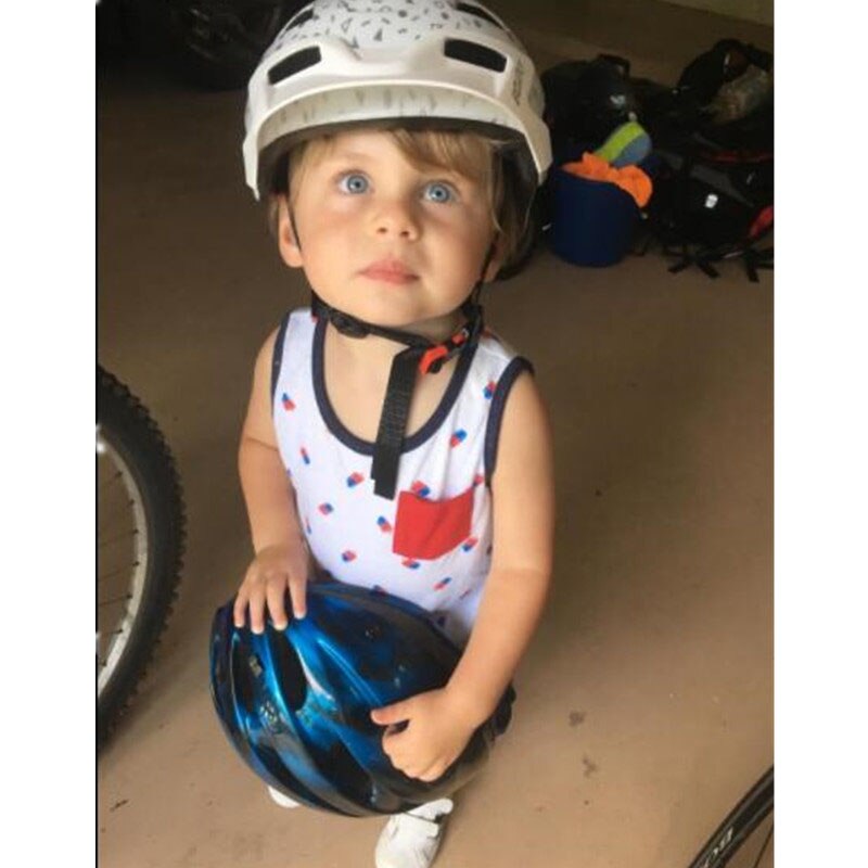 EXCLUSKY Kids Bike Helmet Child Size 50~57cm Fit for 5~13 Years Red Mtb Cycling Helmet Bicycle safety protection Sport Cap E
