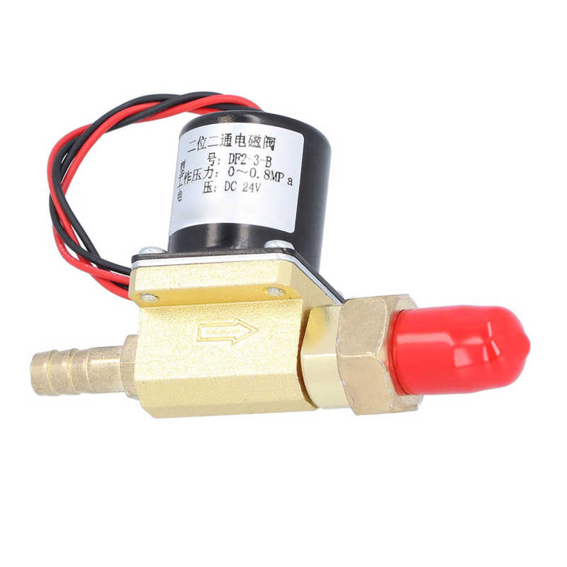 Brass Solenoid Valve DF2-3-B Electric Solenoid Valve 2 Position 2 Way Solenoid Valve for Argon Arc Welding DC 24V