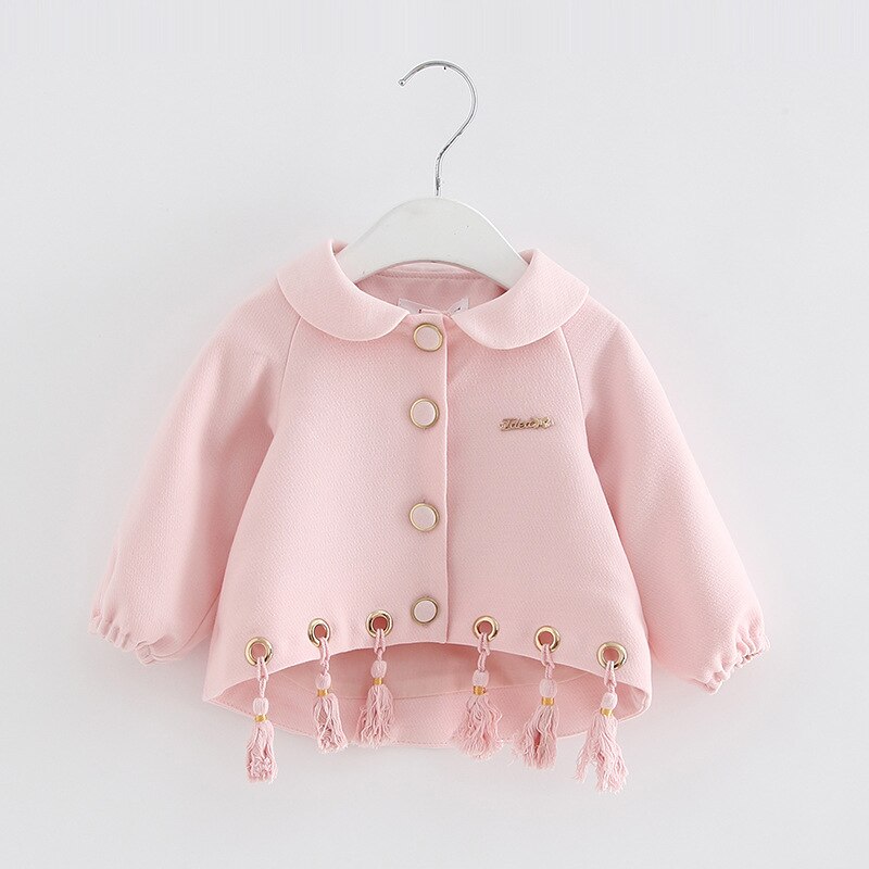 Nyfödda flickor kappa bebis höstjacka spädbarn bomull ytterkläder barnkläder för liten flicka prinsessa boutique kläder