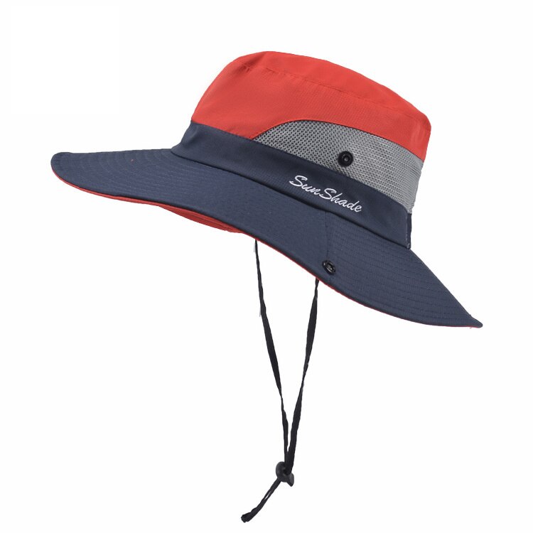 2022 semplice UPF 50 cappello da sole secchio estate uomo donna pesca cappello Boonie protezione solare UV lungo ampio tesa larga Bob escursionismo all&#39;aperto: 03