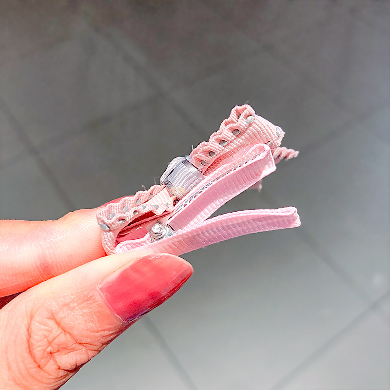 Pinzas para el pelo para bebé, accesorios para el cabello de 4 piezas para niña, tocado de Color bonito, horquilla para niña, pinzas para bebé, diadema, lazos para el cabello, para niño