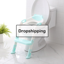 Vouwen Kinderpotje Zuigeling Kids Wc Training Seat Met Veilig Verstelbare Ladder Hoogte Draagbare Urinoir Potje Toilet Seat voor Kid