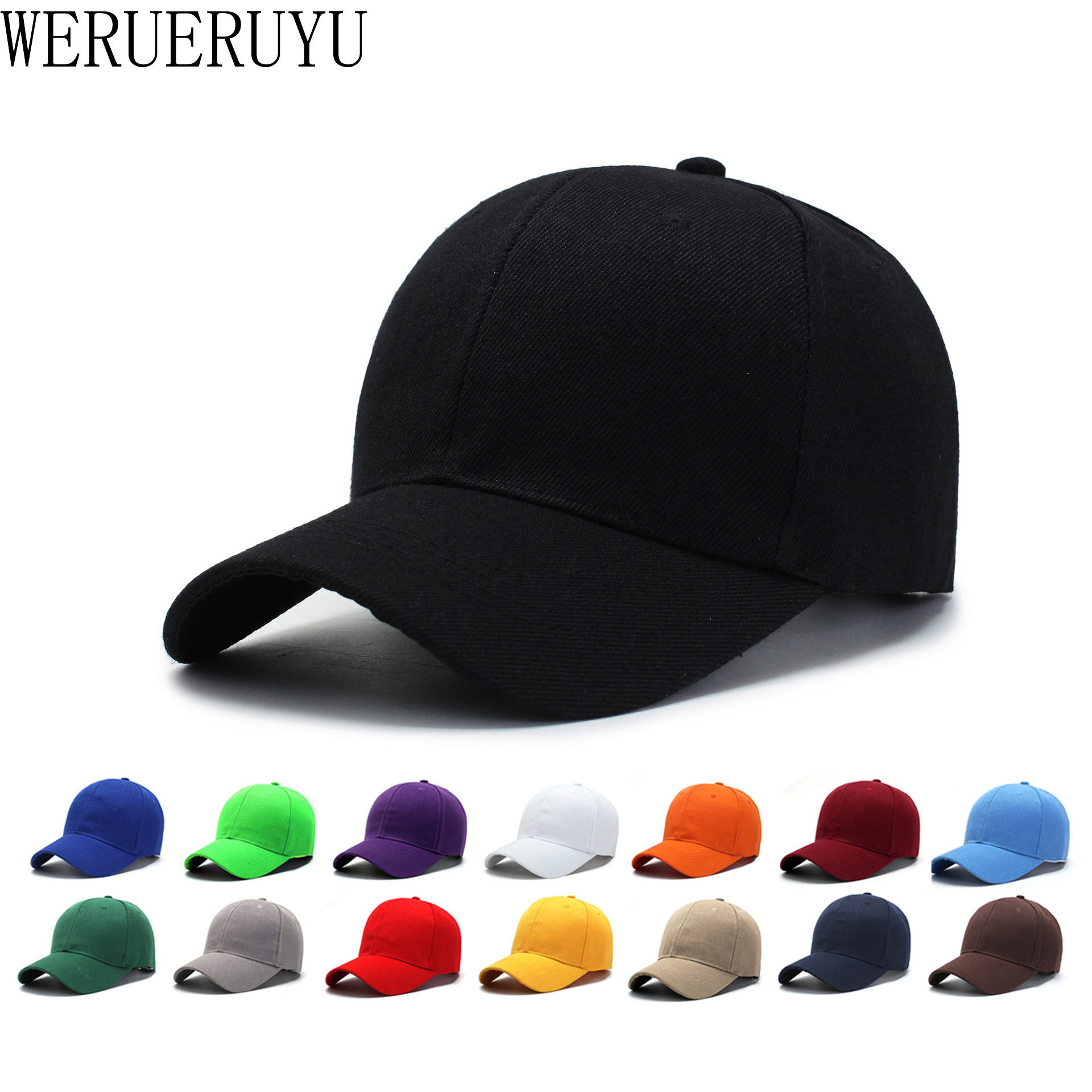Peaked Visors Baseball Cap for Men Women Cotton Applies To Summer Outdoor Trucker Golf Hip Hop Adjustable Black Sun Hat
