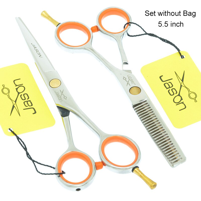 4.0 "5.0" 5.5 "Jason Kleinste Haar Knippen Schaar Professionele Haar Schaar Voor Kappers Kappers Dunner Scharen A0051D: A0051D-02-55