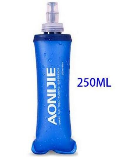 AONIJIE 150ml 250ml 500ml Duurzaam Bpa-vrij Opvouwbare Zacht Water Zak Draagbare Ketel Outdoor Sport Reizen wandelen Water Fles: 250ML