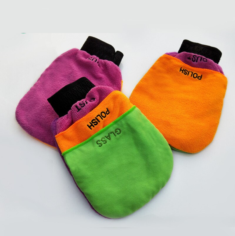 3-schicht Multi-funktion Auto Wachsen Handschuhe 3 in 1 Polieren Handschuhe Auto Reinigung Handschuhe Nicht Einfach zu schuppen Wasser Wischen Glas Auto
