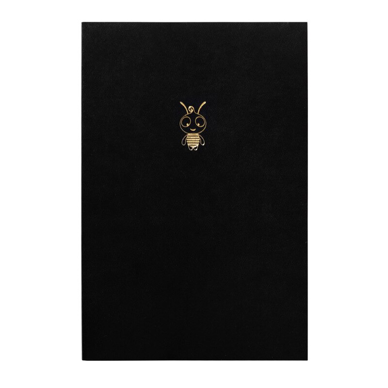 A4/A5/A6 Diary Notebook and Journal Cute Bee Agenda Planner Organizer Back to School Office Note Book Business Daily Handbook: A4 Black