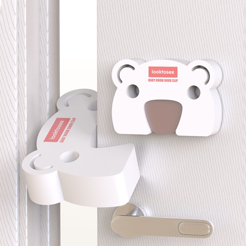 2Pcs Cartoon Door Stopper Baby Safety Door Block Door Clip Anti-pinch Hand Baby Safety Door Card Safety Door Card