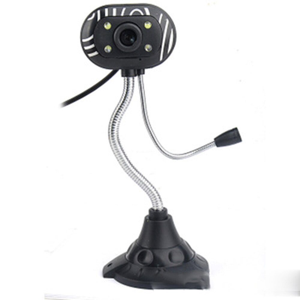USB HD Computer Camera LED Web Camera With Microphone For PC Laptop Video Recording Web Camera