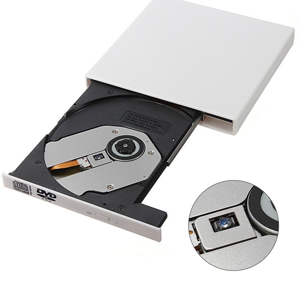 Voor pc laptop lichtgewicht kantoor draagbaar plastic ultra dun extern optisch thuis usb 2.0 cd driver