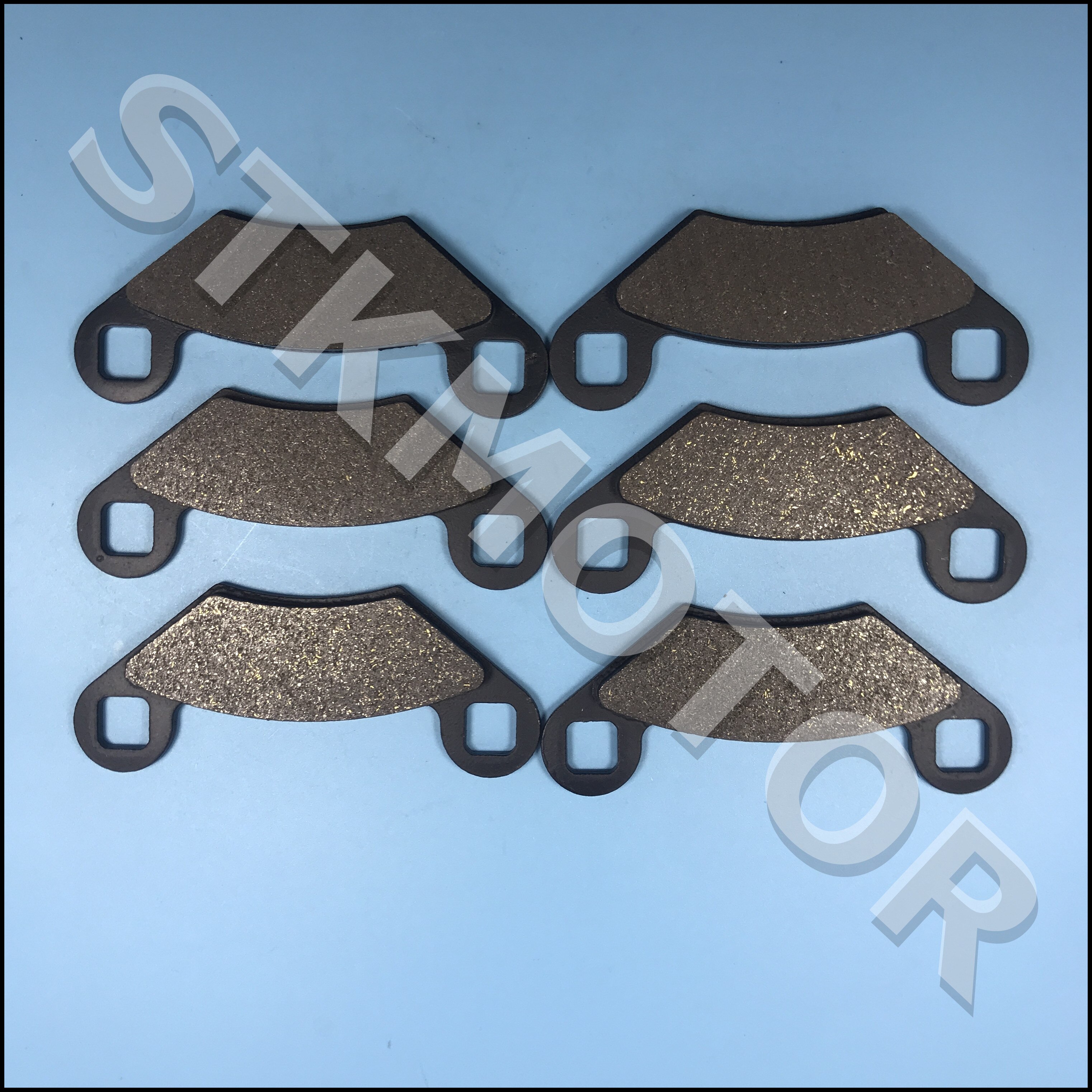 Pastilhas de freio de alta qualidade para polaris sportsman, 3 conjuntos/6 peças de pastilhas de freio 570 efi 2014-2017, freios traseiros e dianteiros